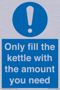 Only fill the kettle with the amount you need